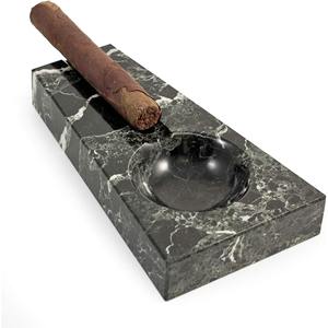 <b>Brown</b> Marble Cigar Ashtray Rectangular Smoking Bowl Luxury Home Decor for Cigar Lovers and Smoking <b>Gifts</b> - Product Image 2