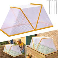 Serre d'hiver pliable pour jardin domestique, portable, anti-UV, avec couverture coupe-vent pour la culture de légumes, fleurs, et protection contre les insectes et les oiseaux
