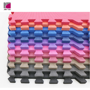 Baldosas de Espuma EVA Entrelazadas con Textura Cruzada para MMA, 100x100cm, 2cm de Grosor, Doble Cara, para Entrenamiento de Jiu-Jitsu, Karate y Judo - Product Image 1