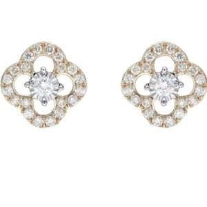 925 <b>Sterling</b> <b>Silver</b> White Moissanite Diamond Round Cut <b>Earrings</b> Making for <b>Women</b> Fashion Jewelry Other Diamond <b>Earrings</b> - Product Image 1