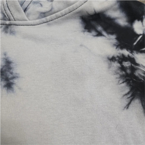 Transpirable pesado personalizado polar en blanco corbata teñida ropa de calle Vintage ácido lavado pulóver desgastado ácido lavado sudaderas con capucha - Product Image 6