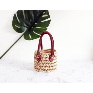 Cesta marroquí tejida, bolso de mano, mochila de ganchillo, bolso de hombro con cordón, mochila informal de playa - Product Image 1