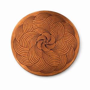 hot selling aluminium <b>place</b> <b>mats</b> Handcrafted Sunflower Copper Coasters Handcrafted Engraved Drink Coasters Unique Home Decor Set - Product Image 1