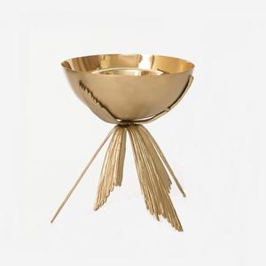 Brass Gold Color <b>Incense</b> <b>Oud</b> Burner Customized Size And Shape Bakhoor Burner For Wedding Decor Accessories - Product Image 1