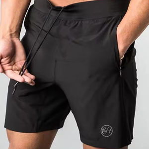 Short de course pour hommes personnalisé en Offre Spéciale Taille élastique Type de taille moyenne Toile tricotée à motif solide Service OEM - Product Image 1