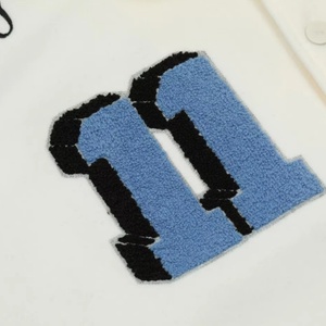 Veste Letterman en laine pour hommes de style High Street Logo personnalisé OEM ODM manteau universitaire grande taille pour la veste d'hiver pour l'école et le collège - Product Image 4