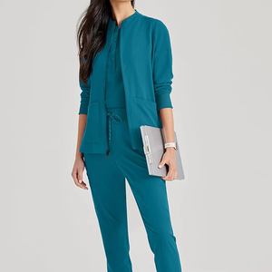 Service OEM Uniformes médicaux Scrubs pour femmes Uniformes d'infirmière Vestes Scrubs Unisexe Vestes d'hôpital pour femmes pour l'hôpital - Product Image 5