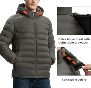 Chaqueta Acolchada con Capucha Personalizada de Moda, Cálida, Elegante, Impermeable, Transpirable, de Primera Calidad, con Relleno Suave para Marcas y Minoristas - Product Image 5