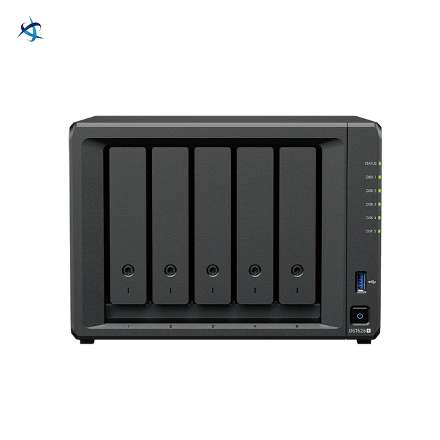 5 Bay NAS Desktop Network Attached Storage DS1525+ Enterprise File Backup Server Data Management RJ-45 10GbE Business System