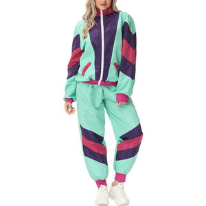 Unisex Custom Windbreaker <b>Suit</b> XL Two-Piece Zip-Up <b>Jacket</b> and Jogger Shorts Set Women's Sportswear with Designer Touch - Product Image 1