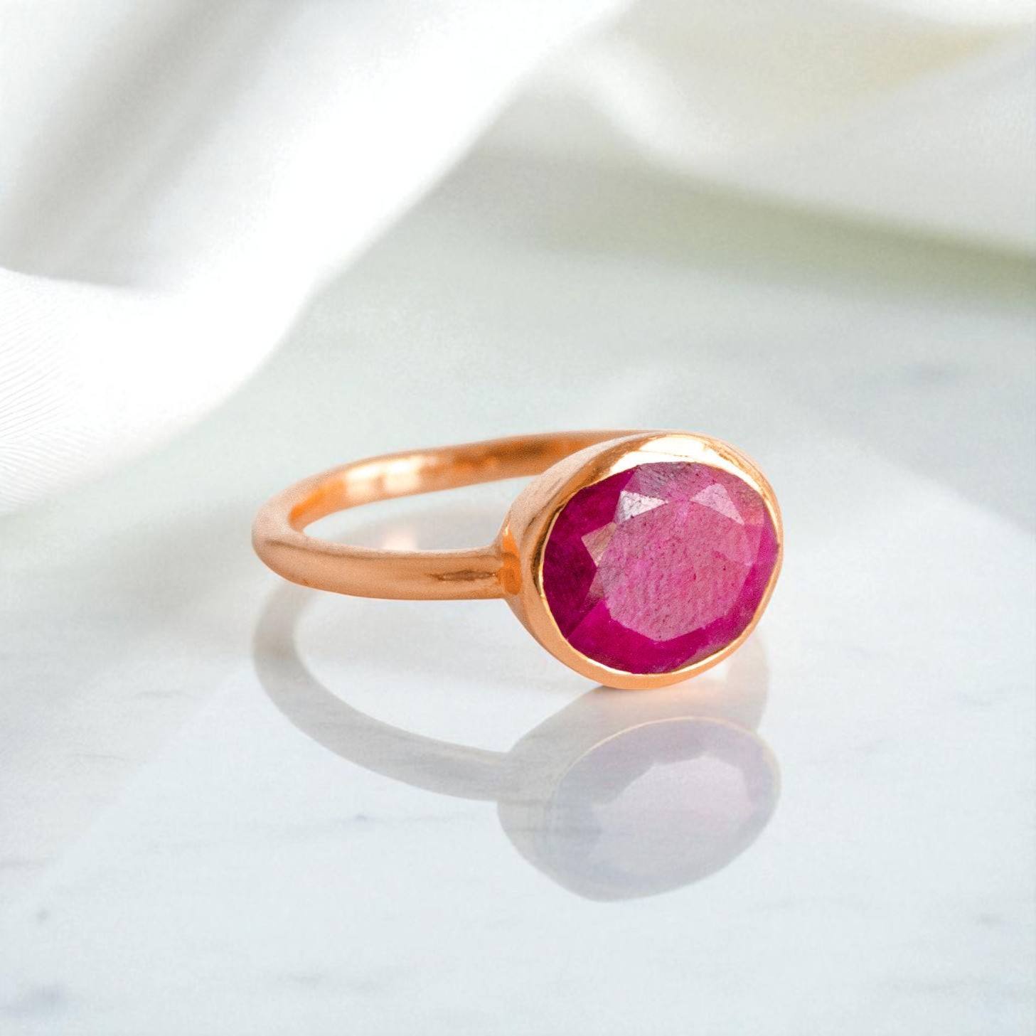 สีโรสโกลด์ทับทิม