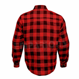 เสื้อสักหลาดลายตารางสีแดงและสีดำ,เสื้อสำหรับนักขี่จักรยาน - Product Image 3