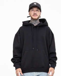 ไหล่ผ้าฝ้าย100% คุณภาพสูงของผู้ชายผ้าหนาเทอร์รี่ระบายอากาศได้ดีโอเวอร์ไซส์ธรรมดาถักสบาย OEM - Product Image 4