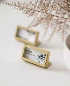 ที่ใส่การ์ดทรงสี่เหลี่ยมผืนผ้าหรูหราขาตั้งโชว์โต๊ะโลหะที่ทันสมัยสำหรับงานแต่งงานโต๊ะตัวเลขเมนูรูปภาพและกิจกรรมตกแต่ง - Product Image 5