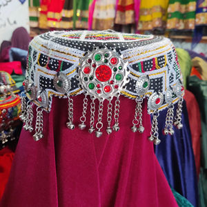 Chapeau afghan traditionnel unisexe fait à la main, couvre-chef ethnique pashtun, broderie culturelle, motif floral vintage, chapeau écologique pour - Product Image 1