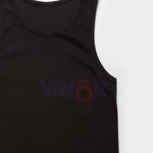 Débardeurs athlétiques décontractés personnalisés nouvelle couleur unie vêtements de sport 100% coton grande taille hommes respirant séchage rapide écologique - Product Image 3
