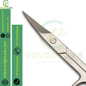 Tijeras DE ASEO al por mayor, tijeras para cejas, tijeras pequeñas curvadas de acero inoxidable para manicura y belleza - Product Image 2