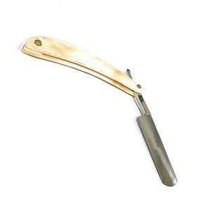 Cuchilla plegable de peluquero de acero inoxidable, cuchillo de afeitar, herramientas de afeitado de barba, maquinilla de afeitar recta duradera para hombres - Product Image 2