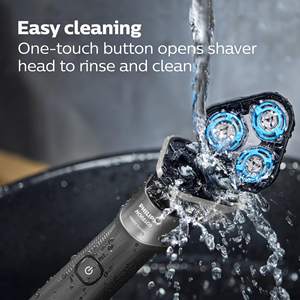 Rasoir Électrique Rechargeable Humide/Sec, Tondeuse Rotative Sans Fil, Étanche IPX7, Langue d'exploitation Allemande, Pochette de Remplacement - Product Image 3