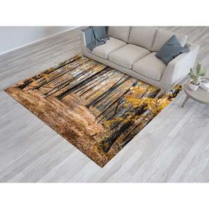 Autumn Landscape Printed <b>Rug</b> - View, Forest, <b>Non</b> <b>Slip</b>, Gift, Large, Classic, Farmhouse,Nonwoven Soft <b>Rug</b> - Product Image 1