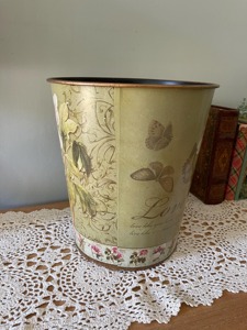 Metal <b>waste</b> bin With Beautiful Digital Printing with Brass Feet. - Product Image 5