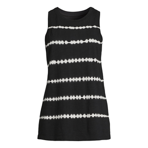 Camiseta sin mangas de punto cómoda de talla grande para mujer a la moda diseño personalizado a rayas hecho en Bangladesh - Product Image 4