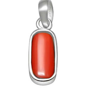 จี้พลอยปะการังธรรมชาติแท้ (มูงก้า) 4.25-12.25 รัตติ ประดับด้วยเงินแท้ 925  งานจิวเวลรี่ชั้นดี - Product Image 1