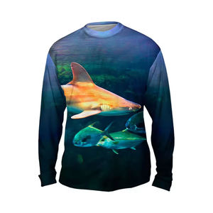 Alta calidad al por mayor llano personalizado OEM pesca Jersey camiseta deporte pesca Jersey camisa ropa - Product Image 2