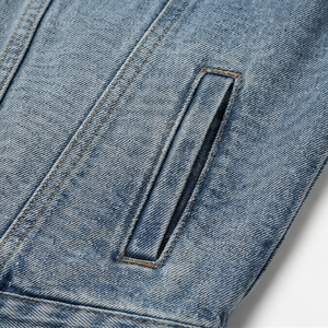 Chaqueta Vaquera de Mezclilla con Diseño Unisex, Estilo Casual para Hombre, Logotipo Personalizado, Uso en Exteriores, Moda Urbana, Duradera, de Alta Calidad - Product Image 5