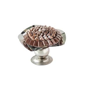 <b>Fancy</b> <b>Chocolate</b> Platter Elegant Silver Pedestal Serving Bowl <b>Chocolate</b> Server Bowl For Weddings Gifts And Home Entertaining - Product Image 2