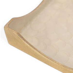 Luxury Aluminum Gold Crescent Napkin <b>Holder</b> Stylish Handmade <b>Tissue</b> Tray for Dining Table <b>Kitchen</b> Countertop Home Decor Serving - Product Image 3