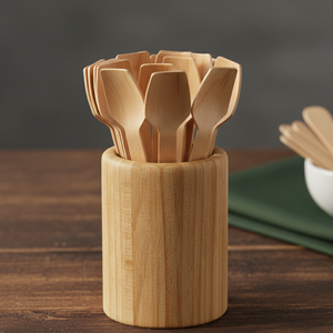 Cuillères en bois de 95 mm pour desserts et yaourts glacés, mini-cuillères en bois de bouleau de qualité alimentaire pour la restauration et les fêtes - Product Image 4