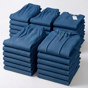 Ensemble de survêtement d'entraînement personnalisé pour hommes, veste et pantalon de jogging pour commandes de vêtements en gros - Product Image 4