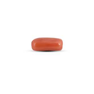 พลอยสังเคราะห์สีขาวคุณภาพสูง 3.85 กะรัต 8 มม. ขัดเงา ปะการังสีแดง - Product Image 3