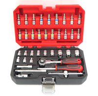 Support personnalisable OEM 37pcs 1/4 "Drive Fit-All Socket Set Comprend Case Combination Tool Kit