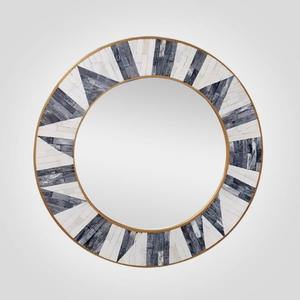 Espejo de Pared de Vidrio Moderno Industrial Hecho a Mano y Decoración de Pared con Incrustaciones de Hueso para Sala de Estar, Oficina o Boda de Lujo - Product Image 4