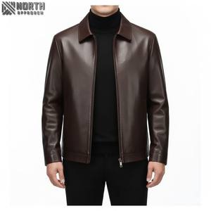 Veste de baseball bouffante personnalisée de haute qualité pour hommes hiver manches longues avec broderie décoration veste en cuir Blouson aviateur - Product Image 2