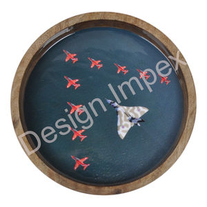 Plateau de service alimentaire émaillé, compatible avec les aliments, décoratif, artisanal, plateau à fruits, prix de gros - Product Image 1