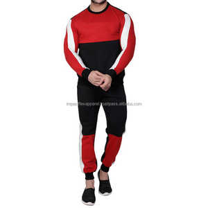 ชุดวอร์ม2ชิ้นสำหรับผู้ชายชุดวิ่งผ้าฝ้ายมีฮู้ดเอวยืดทรงหลวมมีซิปพิมพ์โลโก้แบบลำลองกำหนดเอง - Product Image 1