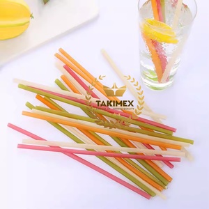 100% Natural Handmade Eco-Friendly Rice Straws in Different Colors Edible Straws Made in Vietnam <b>Bar</b> <b>Accessories</b> - Product Image 6