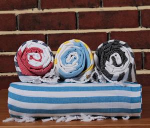 Toallas turcas de algodón de alta calidad, Pareo tradicional turco, Sarong con borlas - Product Image 3