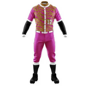 Jersey de béisbol para hombre de último diseño a precio barato Color sólido tamaño personalizado sublimación camiseta de béisbol uniformes - Product Image 2