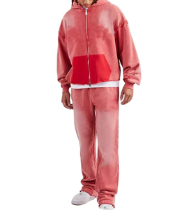 2026 Hoodie Manufacturer Customizable High Quality Custom <b>Embroidery</b> Logo Hoodie 420gsm Hoodie Acid Wash Men Tracksuit - Product Image 1