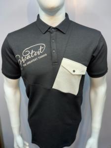 Camiseta de algodón ecológica para hombre Camiseta de uso diario sostenible y cómoda con colocación de logotipo frontal - Product Image 4