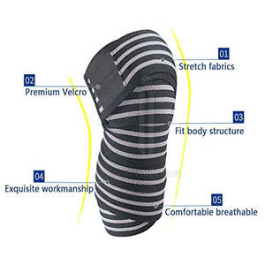 Nouveauté Genouillères d'Haltérophilie Réglables Soutien du Genou Unisexe OEM Personnalisé Gym Formation Genouillère Réglable - Product Image 3