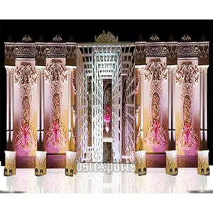 Cadres/Panneaux de fond en fibre pour Jhumka de mariage exclusifs, pour mariages musulmans et scènes de mariage asiatiques, Royaume-Uni - Product Image 1