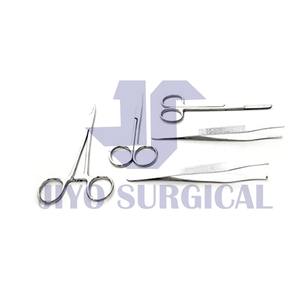 Kit de instrumentos quirúrgicos para estudiantes, kit de 5 instrumentos con almohadilla de sutura, cuchillas quirúrgicas de bisturí, aguja de sutura, para práctica quirúrgica CE - Product Image 4