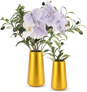 Vases à fleurs de qualité supérieure en or avec marque privée, couleur personnalisée pour la décoration de la maison et des mariages, prix de gros - Product Image 4