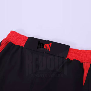 Service OEM, vente en gros, couleur personnalisée, 100% polyester, séchage rapide, légers, respirants, shorts de boxe unisexes de haute qualité, logo personnalisé - Product Image 3