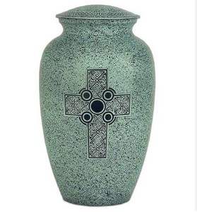 Urna de cremación funeraria para cenizas humanas-Urna de cremación plateada - Product Image 5